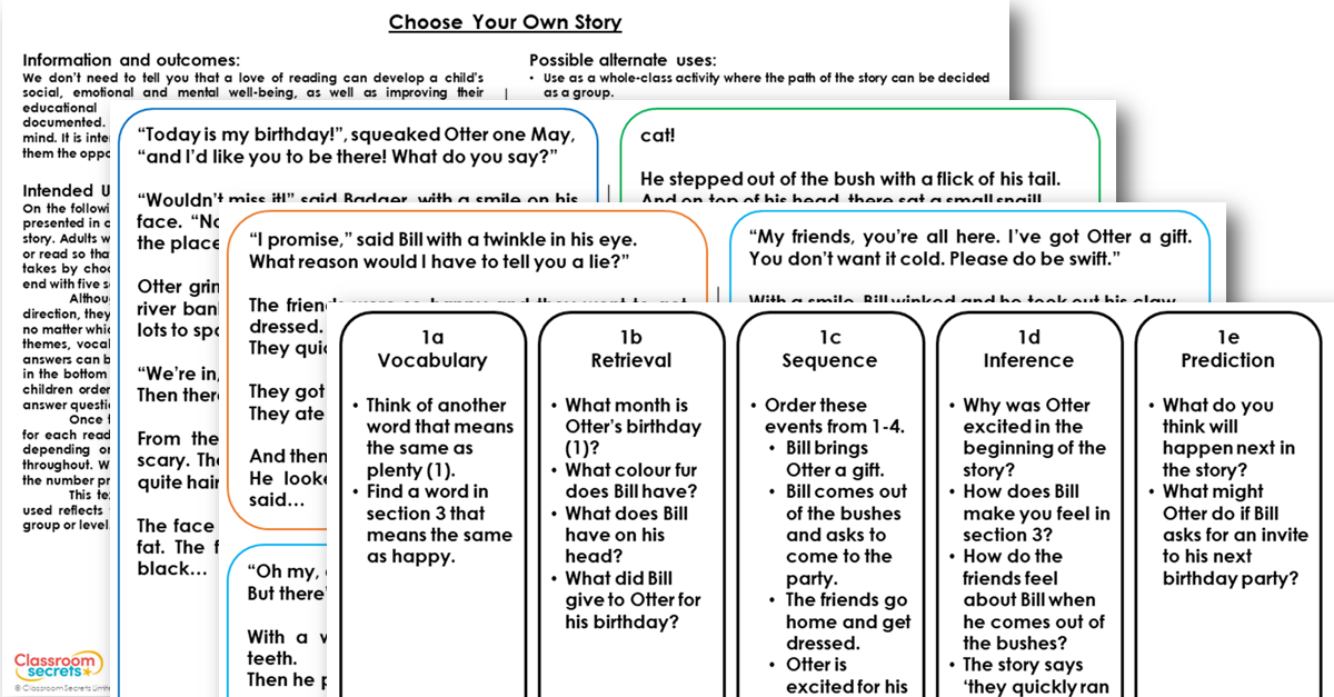 Free KS1 Choose Your Own Story Reading Activity