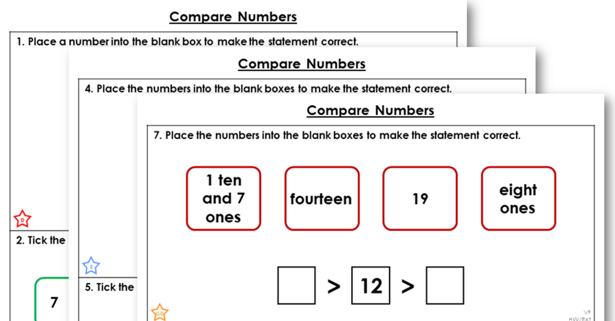 my homework lesson 3 compare numbers