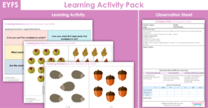 EYFS Build a Number Line 0-20 Learning Activity - Autumn