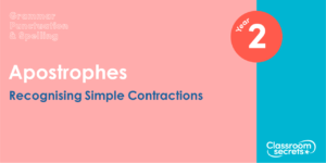 Free Year 2 Recognising Simple Contractions Lesson