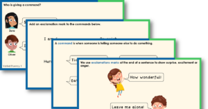 Year 1 Commands with Exclamations Teaching PowerPoint