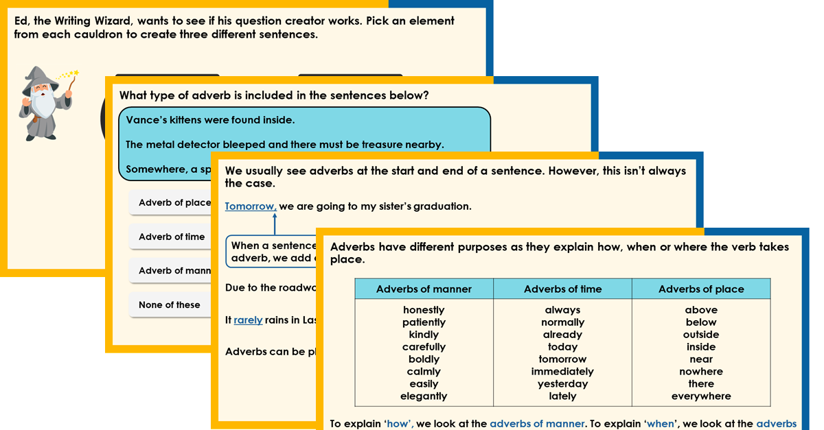 Free Year 3 What is an Adverb Teaching PowerPoint