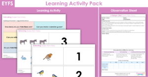 EYFS Guess How Many Learning Activity - Animals