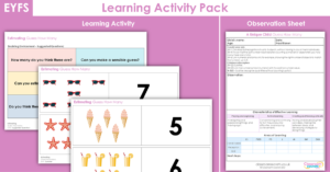 EYFS Guess How Many Learning Activity - Summer