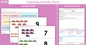EYFS Guess How Many Learning Activity -Transport