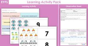EYFS Guess How Many Learning Activity - Winter