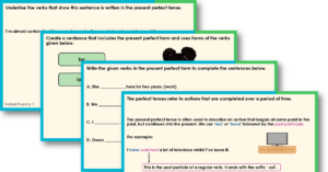 Year 5 Present Perfect Form