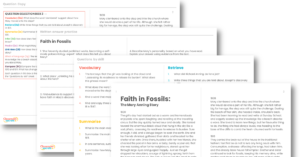 Year 6 Reading Skills - Faith in Fossils