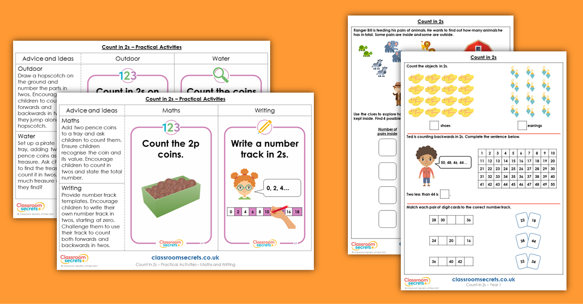 Count in 2s Year 1 Resources