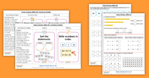 Order Numbers Within 50 Activity Pack