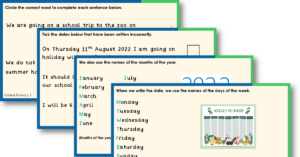 Year 1 Capital Letters for Dates 2 Teaching PowerPoint