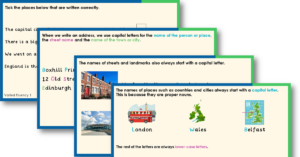 Year 1 Capital Letters for Places Teaching PowerPoint