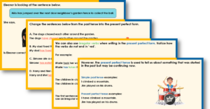Year 3 Recognising and Using Present Perfect Form in Sentences Teaching PowerPoint