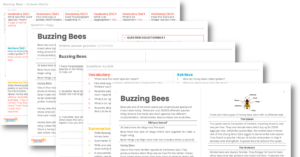 Year 3 Reading Skills - Buzzing Bees