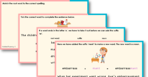 Year 2 Adding -ment, -er and -ness Teaching PowerPoint