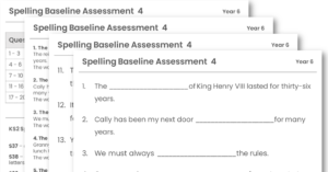 Year 6 Spelling Baseline Assessment 4