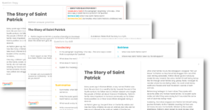 Year 4 Reading Skills - The Story of Saint Patrick