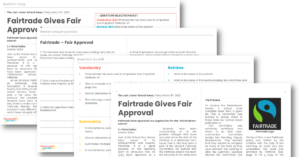 Year 5 Reading Skills - Fairtrade Fair Approval
