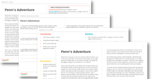 Year 5 Reading Skills - Penn's Adventure