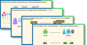 Year 1 Adding '-s' or '-es' Teaching PowerPoint