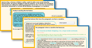 Year 3 Paragraphs in Narrative Teaching PowerPoint