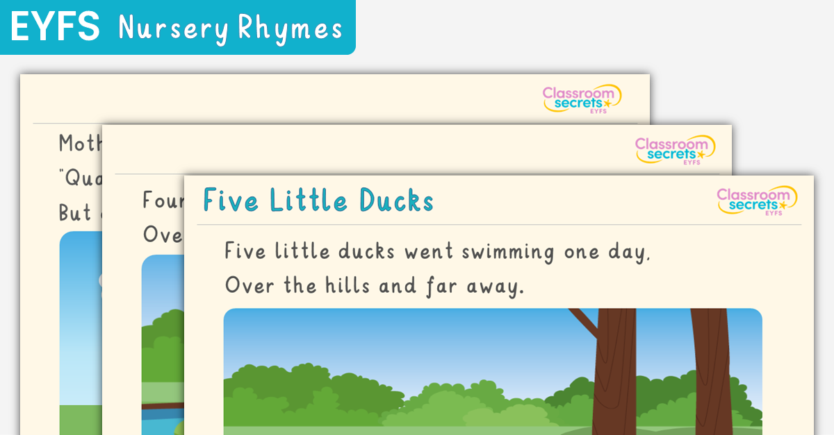 Five Little Ducks PowerPoint EYFS Rhymes