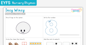 EYFS Incy Wincy The Number 8