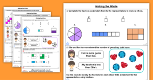 Making the Whole Homework Extension Year 3 Fractions