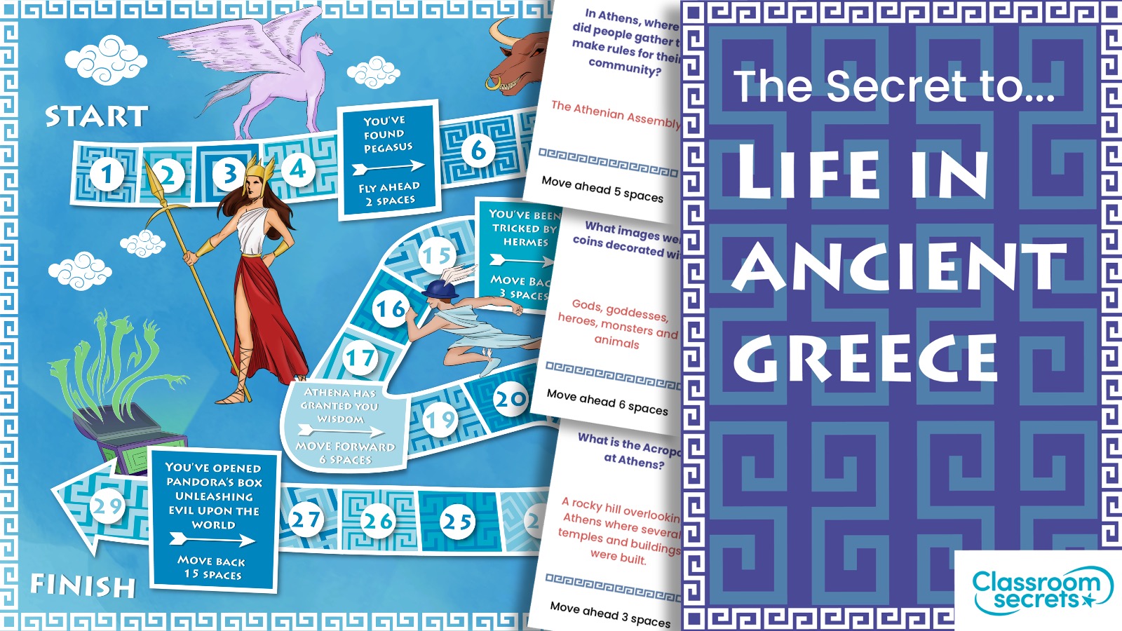 The Secret to Life in Ancient Greece - Board Game