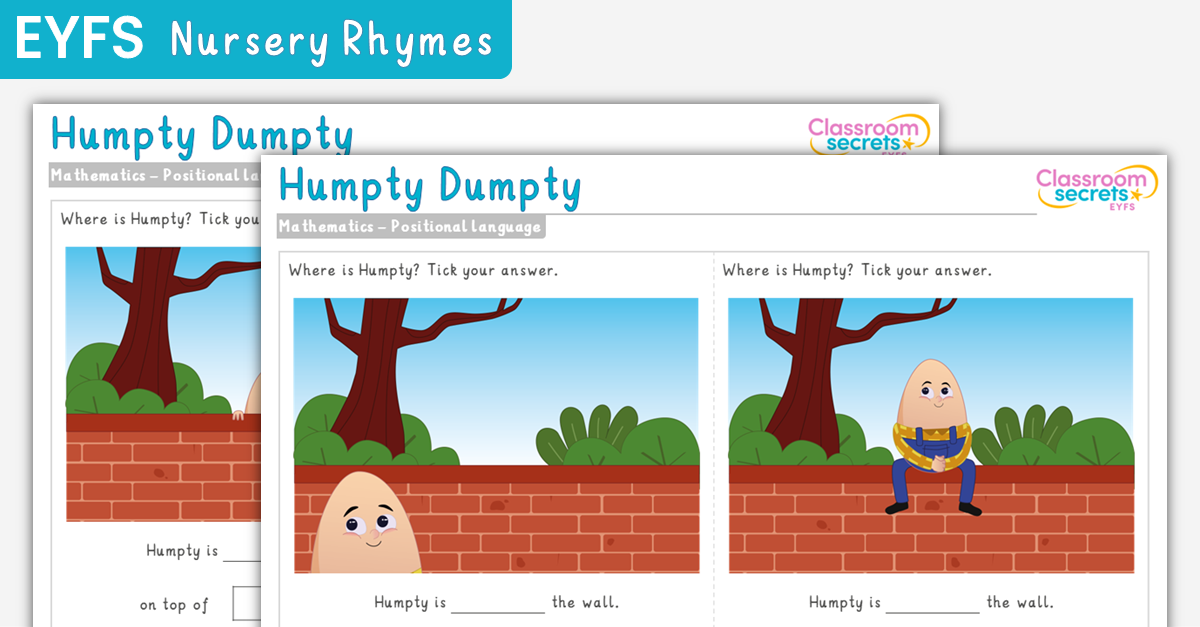 EYFS Humpty Dumpty Positional Language