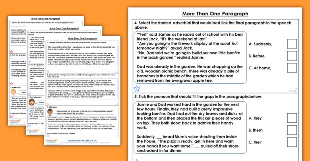 Summer Block 2 (Paragraphs) | Classroom Secrets