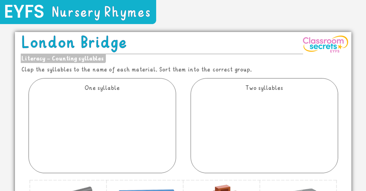 EYFS London Bridge Counting Syllables