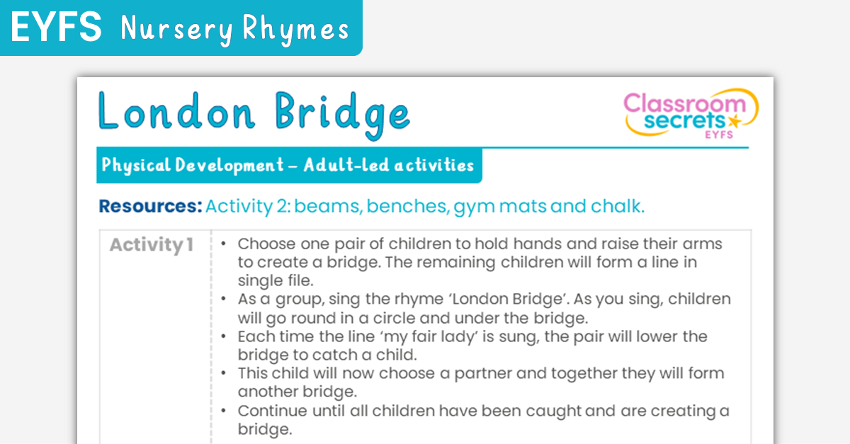 EYFS London Bridge Physical Development