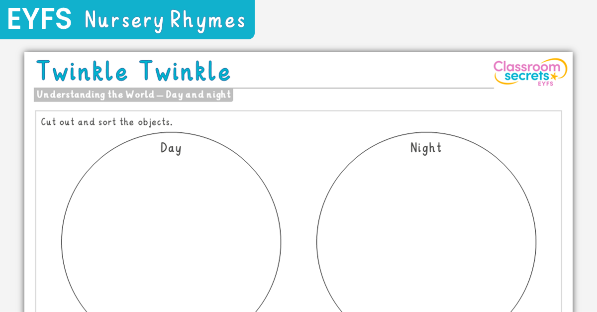 EYFS Twinkle Twinkle Day and Night Activity