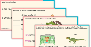 Year 2 Recognising and Using Exclamations Teaching PowerPoint