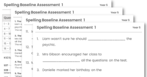 Year 5 Spelling Baseline Assessment 1