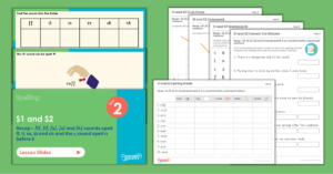 Year 2 Spelling Assessment Resources - S1 and S2 - Recap - /l/ /s/ /z/ and /k/ sounds spelt ff ll ss zz and ck and syllables and the ŋ sound spelt n before k