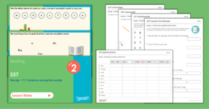 Year 2 Spelling Assessment Resources - S37 – Common Exception Words (Year 1) Pack 1