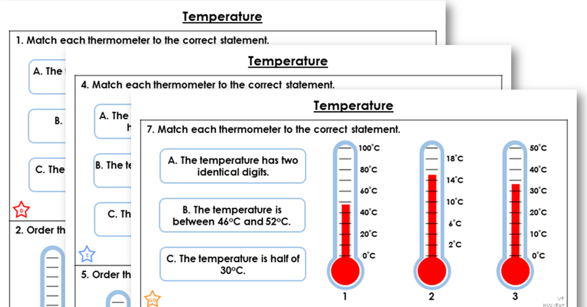year 2 temperature homework