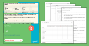Year 5 Spelling Assessment Resources - S37 – Common Exception Words Pack 1