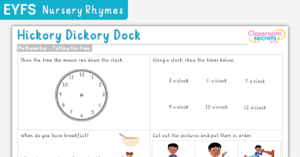 EYFS Hickory Dickory Dock Telling the Time