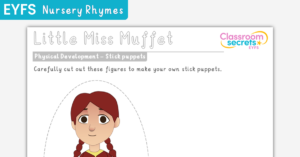 EYFS Little Miss Muffet Stick Puppets