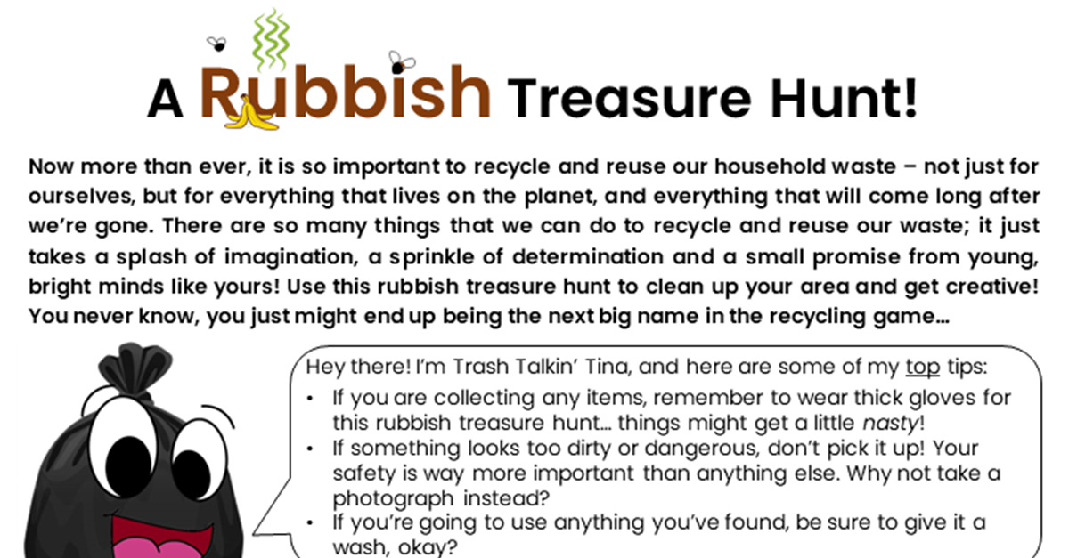 A Rubbish Treasure Hunt - Practical Activity