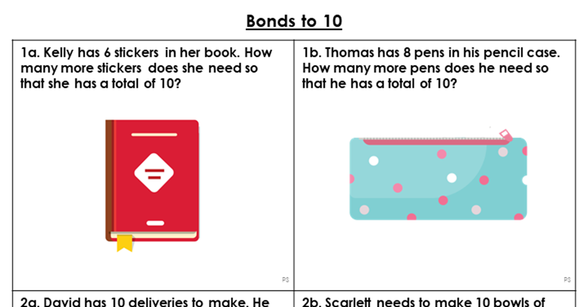 Bonds to 10 - Reasoning and Problem Solving