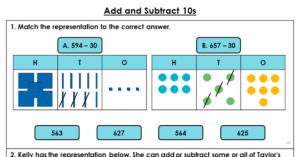 Add and Subtract 10s - Extension