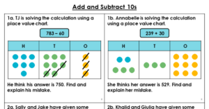 Add and Subtract 10s - Reasoning and Problem Solving