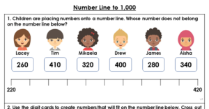 Number Line to 1,000
