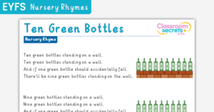 EYFS Ten Green Bottles