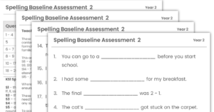Year 2 Spelling Baseline Assessment 2