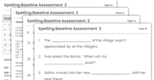Year 4 Spelling Baseline Assessment 2